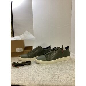 PS Paul Smith Lee Khaki Nubuck Zebra Stripe Sneakers Mens 12 M2S-LEE23-JNUB